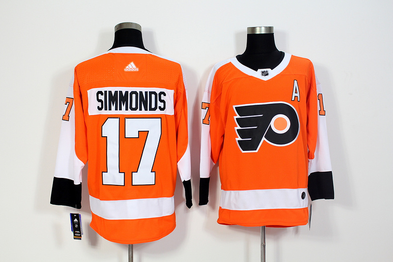 Men's Philadelphia Flyers Wayne Simmonds #17 Orange Jersey